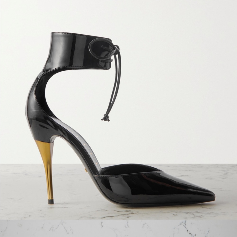 GUCCI Priscilla 105 patent-leather pumps BLACK IT40 - NWT (2023)